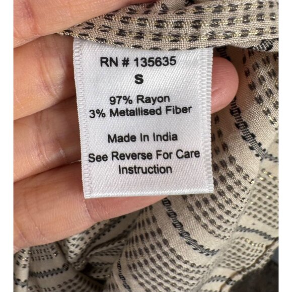 Love The Label Sam Coba‎ striped crochet tiered midi Dress sz S - Picture 9 of 9